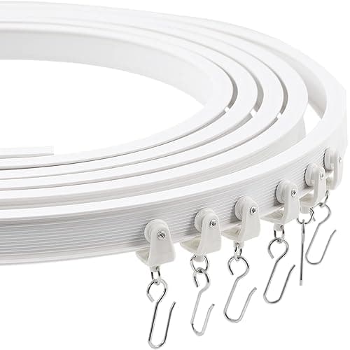Trimold Premium 6m Ceiling Curtain Track System, Flexible and Durable Design for Effortless Gliding, Ideal for Shower Window RV Room Dividers, Privacy and Home Décor thumbnail 8