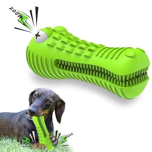 Cutiful Dog Toys for Aggressive Chewers Large Medium Breed, Indestructible Dog Toothbrush Chew Toys, Squeaky Interactive Tough Extremely Durable, Dogs Toys to Keep Them Busy - Image 1