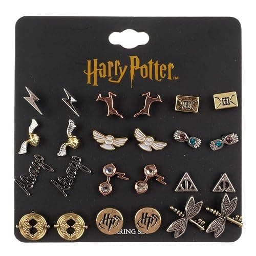 Harry Potter Hogwarts Symbols Zinc Alloy Earrings Set for Women thumbnail 2