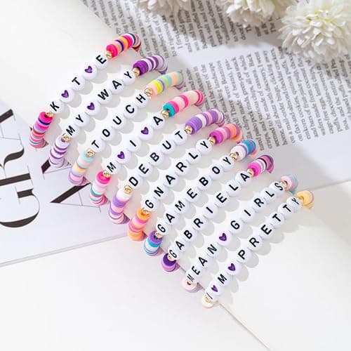 fmsao 10pcs Korea-Pop KATSEYE Bracelets Merch Bracelet Beaded Inspired Katseyes Gift for Wemon thumbnail 3