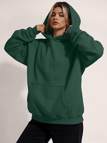Trendy Queen Women Oversized Hoodies Fall Outfits | Gentle Skin Feel, Aesthetic Drop Shoulder, Large Kangaroo Pocket, Seamless Daily Outfit Match thumbnail 5