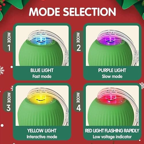 PETUPS Interactive Cat Toy, 2025 New Cat Toy for Indoor Cats, Intelligent Rolling Ball Toys, Kitten Toys for Bored Indoor Cats/Dogs (Pink) thumbnail 5