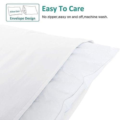 NTBAY Queen Pillowcase Set - 4 Pack Brushed Microfiber 20x30 Pillowcases - Soft, Wrinkle-Free, Fade-Resistant, Stain-Resistant, White Pillowcases with Envelope Closure - 20x30 Inches, White - White - Queen (20" x 30") thumbnail 5