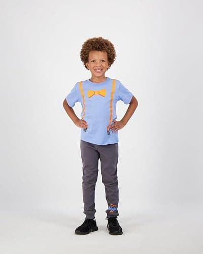 Blippi Boys 2 Piece Short Sleeve T-Shirt and Pants Set for Toddler and Big Kids thumbnail 7