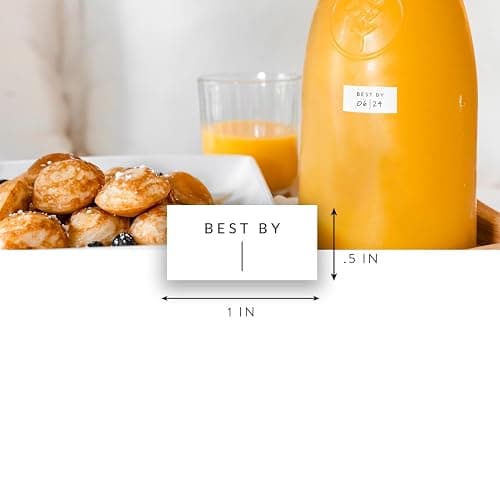 Expiration Date Pantry Labels, 160 Waterproof Food Expiration Date Label for Containers, Kitchen Stickers for Food Freshness, Use by Meal Prep Labels, Best by Write On Labels thumbnail 3