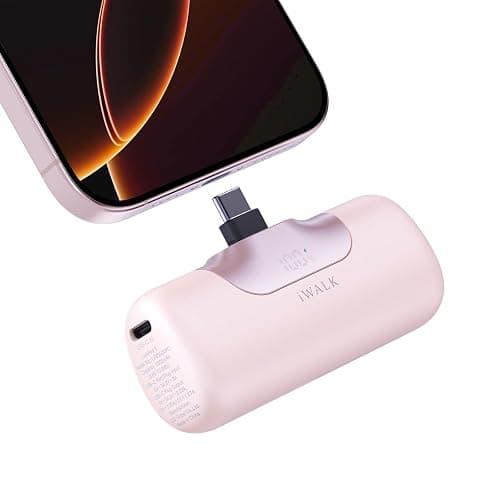 iWALK Portable Charger 5500mAh Next-Gen Small Power Bank 22.5W Fast Charging Battery USB-C Portable Phone Charger for iPhone 17/16/15 17 Plus 17 Pro Max iPad, Samsung Galaxy S25 S24 S23 Android, Pink - Image 1