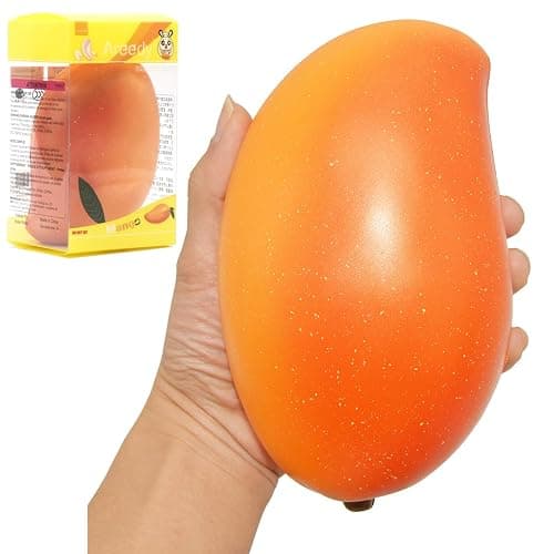 Areedy Squishy Gold Mango Colossal Slow Rising Scented Fruit Squishies - Image 1