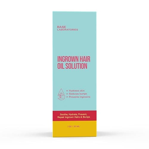 BASE LABORATORIES Ingrown Hair Treatment Oil – Soothing After Shave Oil Prevents Ingrown Hairs, Soothes Razor Bumps for Bikini Area, Legs, Underarms, Neck, Beard & Face – Tea Tree, Jojoba 1oz (30ml) thumbnail 7