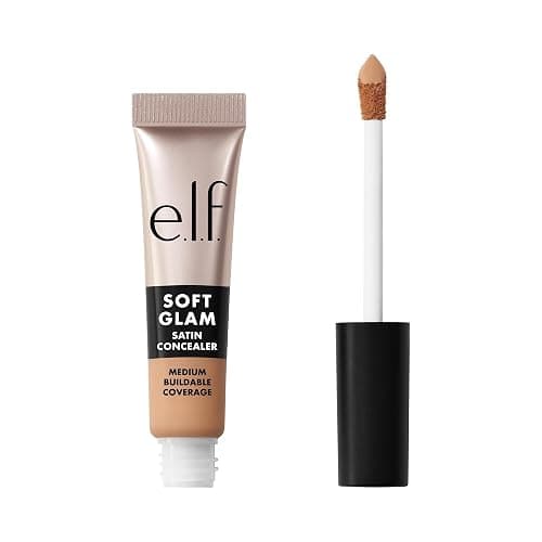 e.l.f. Soft Glam Satin Concealer, Medium Coverage For Blemishes & Under-Eye, Crease-Resistant, Long Lasting, Vegan & Cruelty-Free, 21 Light Neutral - Image 1