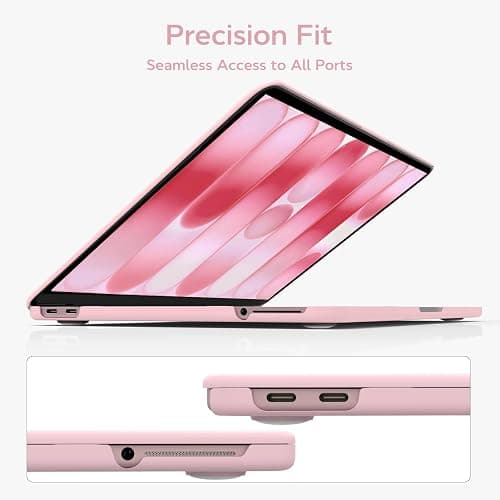 B BELK for MacBook Neo Case 13 inch 2026 Release Model A3404 with A18 Pro Chip, Slim Matte Hard Shell Case with Keyboard Cover & Screen Protector, Precision Fit Protective Laptop Cover, Rose Quartz thumbnail 2