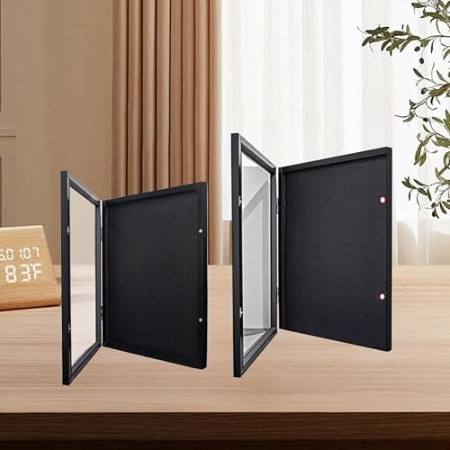 T Shirt Display Frame,Solid Wood T-Shirt Display Frame with UV Protection Acrylic,for S/M/L Shirts,T-Shirt Picture Frame,Wall Mount or Desktop Display Case for T-Shirts, Jerseys, Memorabilia thumbnail 8