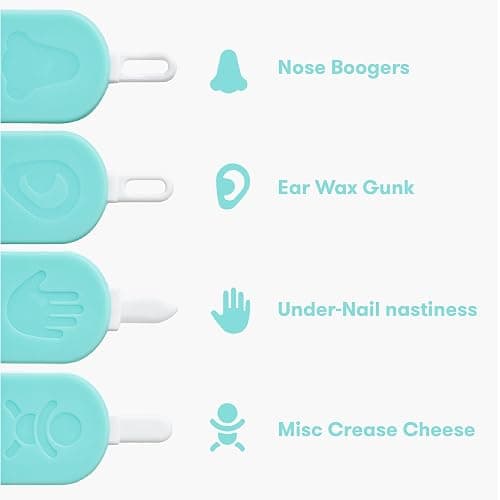 Frida Baby 3-in-1 Nose, Nail + Ear Picker by Frida Baby the Makers of NoseFrida the SnotSucker, Safely Clean Baby's Boogers, Ear Wax & More thumbnail 4