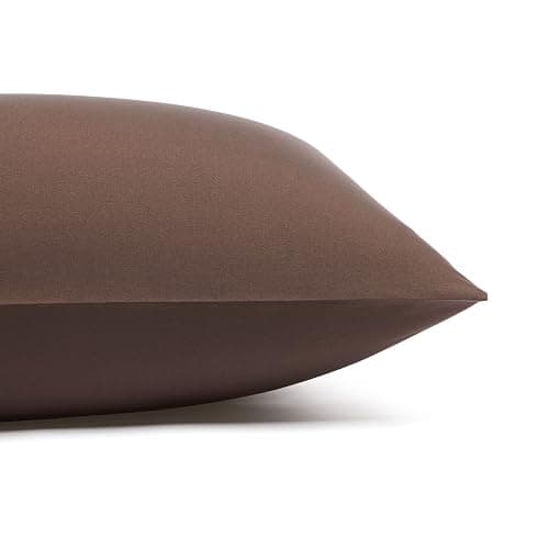 Amazon Basics Lightweight Super Soft, Breathable, Wrinkle-Free Microfiber 4 Piece Bed Sheet Set with 14-Inch Deep Pockets, Queen, Chocolate, Solid thumbnail 5