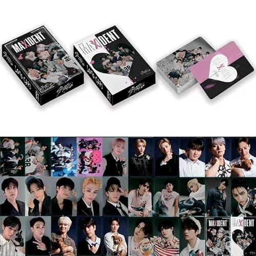 HOMRAA 5 Pack/150 Pcs Stray Kids Lomo Card Photocards Greeting Card with Postcards Box thumbnail 3