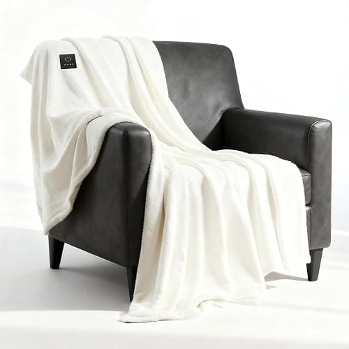 Heated Throw Blanket Electric Blanket with Built-in Button Controller 50"x60" One-Touch Ultra Cozy Soft Warm Heating Electric Blanket with 4 Heat Levels & 4 Hours Auto-Off Overheat Protection - Image 1