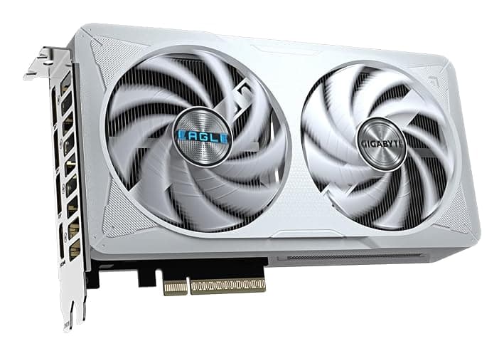 Gigabyte GeForce RTX 5060 EAGLE OC ICE 8G Graphics Card - 8GB GDDR7, 128bit, PCI-E 5.0, 2550 MHz Core Clock, 3 x DisplayPort, 1 x HDMI, GV-N5060EAGLEOC ICE-8GD thumbnail 3