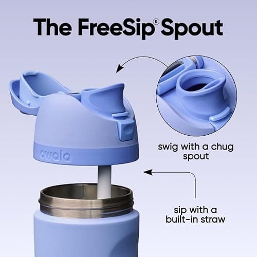 Owala FreeSip Stainless Steel Water Bottle 24 oz Out of the Blue thumbnail 4