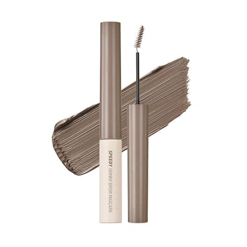 PERIPERA Speedy Skinny Brow Mascara (06 BEIGE ASH), Tinted Eyebrow Mascara with Slim Precision Brush, Clump-Free Natural Brows, K Beauty, Korean Makeup - Image 1