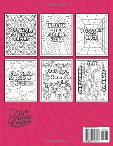 Satisfying Patterns & Swear Word Coloring Book for Adults: Ssshh... Zero Chill – Your Ultimate Therapy Book: Bold & Easy for Stress Relief | Funny Relaxation Gift for Stressed Women thumbnail 2