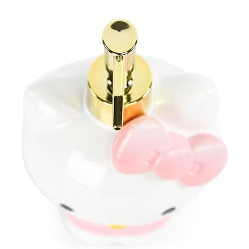 Jay Franco Hello Kitty Tumbler and Soap Dispenser Set - 2 Piece Pink Collection Includes Resin Lotion Pump and Cup - Bathroom Décor thumbnail 8