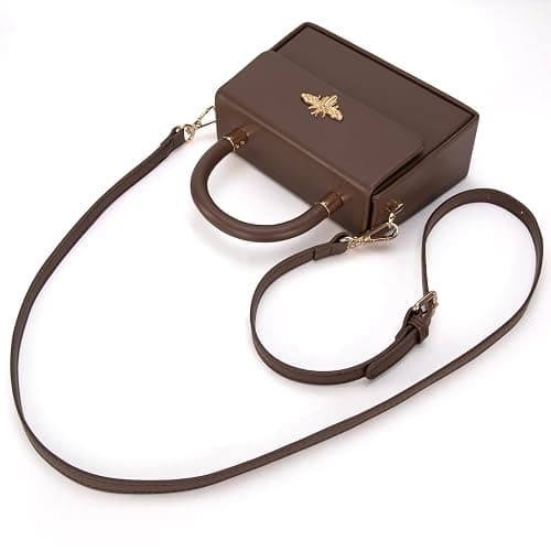 Milan Chiva Small Top Handle Purses for Women Mini Satchel Crossbody Bag Elegant Square Bag thumbnail 6