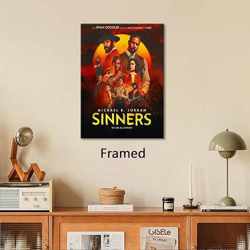 Framed Sinners Poster For Fans Kids Room Bedroom Wall Decor-Movie Sinners Posters Canvas Prints Picture For Teen Boy Girls Gifts thumbnail 2
