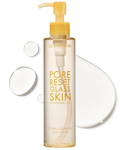 BE THE SKIN Glass Skin Cleansing Oil - 7 Plant Oils + Centella Exosomes & Squalane, Melts Waterproof Makeup & Blackheads, Lightweight Fast-Emulsifying Formula for All Skin Types | 5.07 fl oz - Image 1