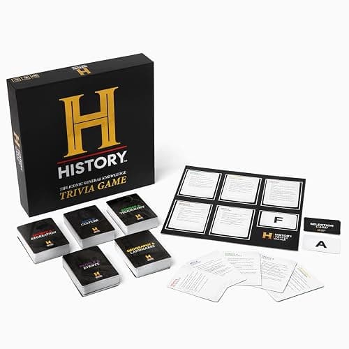 HISTORY Channel Trivia Game - 2000+ General Knowledge Questions - Christmas Stocking Stuffers Gift for Adults, Family in The Pursuit of Trivial Knowledge - Super Trivia for Board & Card Games Night thumbnail 3