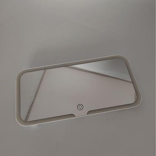 Car Vanity Mirror, Sun Visor Rechargeable LED Car Mirror, 3Modes & 60LEDs, Touch Control Dimmable, White thumbnail 9