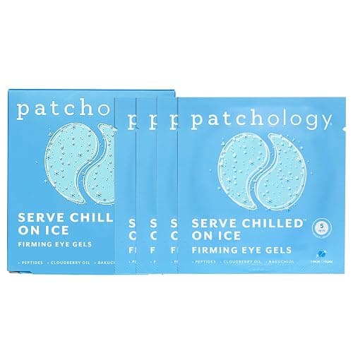 Patchology Iced Cooling Under Eye Mask Patches with Peptides, Cloudberry Oil and Bakuchiol. Cool eye gels to firm skin and soothe, reduce fine lines and under eye bags 5 Pair thumbnail 9