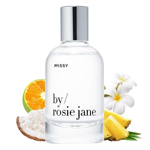 By Rosie Jane Eau De Parfum (Missy) - Clean Perfume for Women - Notes of Coconut, Green Mandarin, Pineapple and Frangapani - Paraben-Free, Vegan, Cruelty-Free, Phthalate-Free (50ml) - Image 1