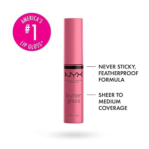 NYX Butter Gloss Lip Gloss 2-Pack - Angel Food Cake & Strawberry Cheesecake thumbnail 3