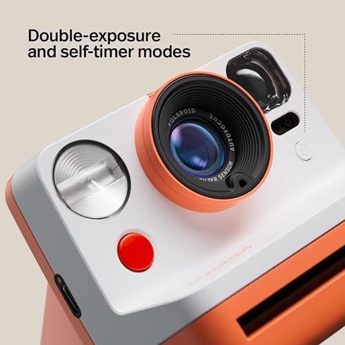 Polaroid Now 3rd Generation I-Type Instant Camera + Film Bundle - Now Black Camera + 16 Color Photos (6560) thumbnail 6