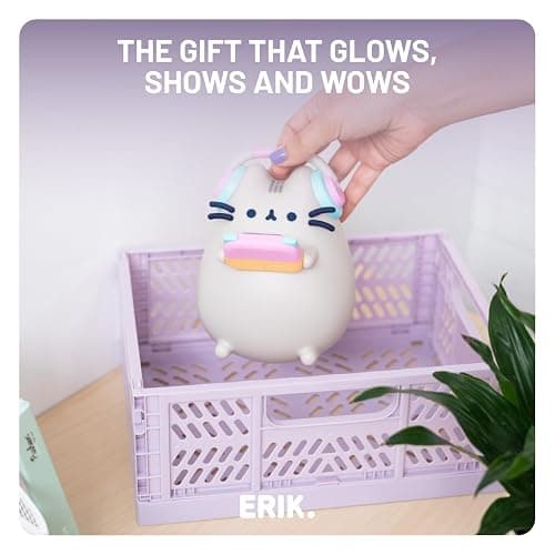 Grupo Erik Pusheen Cat Lamp - Night Light Kids, Kawaii Gifts, Merchandise | USB / Battery Lamp, Night Lamp Bedside, Mood Lighting, Nightlight, Mood Light | Kawaii Room Decor, Stuff, Gamer Merch thumbnail 5