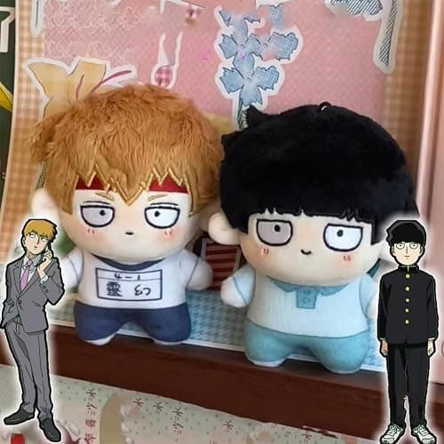 QAHEART Mob PillowsFigure Anime Cartoon Kageyama Shigeo Reigen Arataka Soft Pillow Cute Stuffed Dimple Anime Figures for Fans 10CM thumbnail 2