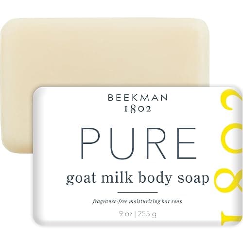 Beekman 1802 Goat Milk Soap Bar with Botanical Oils & Shea Butter - 9 oz - Gently Moisturizes, Exfoliates, and Nourishes for Soft, Healthy Skin - Cruelty-Free - Image 1