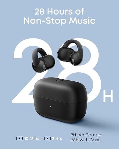 Soundcore C50i by Anker, Open-Ear Headphones, Clip-On Earbuds, Ultra-Comfort, FlexiClip Design, 12mm Drivers for Powerful Bass, AI Clear Calls, 28H Playtime, Secure Fit, Hi-Res, IP55, Bluetooth 6.0 thumbnail 5