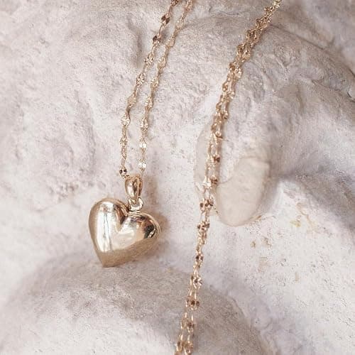 HONEYCAT Puffy Heart Locket in Gold, Rose Gold, or Silver | Minimalist, Delicate thumbnail 2