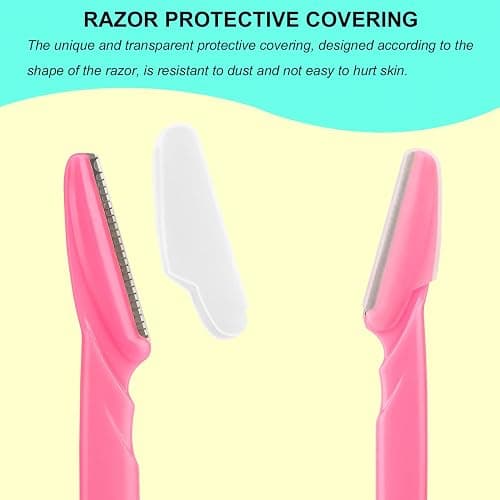 66 Eyebrow Razor and Face Razor for Women and Men, Eyebrow Hair Trimmer and Shaver with Protective Cover,Safe and Newbie Friendly thumbnail 2