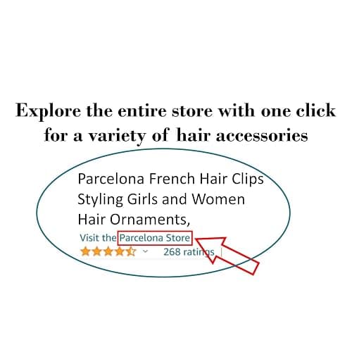 Parcelona French Swirls Wide 1.5" Tortoise Shell Celluloid Acetate Flexible No Slip Sturdy and Durable Hair Clips Hair Headband for Women and Girls, Made in France thumbnail 9