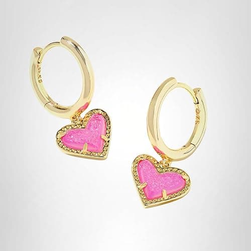 Kendra Scott Ari Heart Huggie Earrings for Women, Fashion Jewelry thumbnail 6