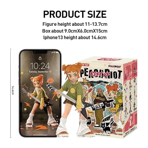 POP MART Peach Riot Rise Up Series Figures 3Boxes 2.5 inches Articulated Character Premium Design gifts for women Fan-Favorite blind box Collectible Toy Art Toy Action Figure thumbnail 6