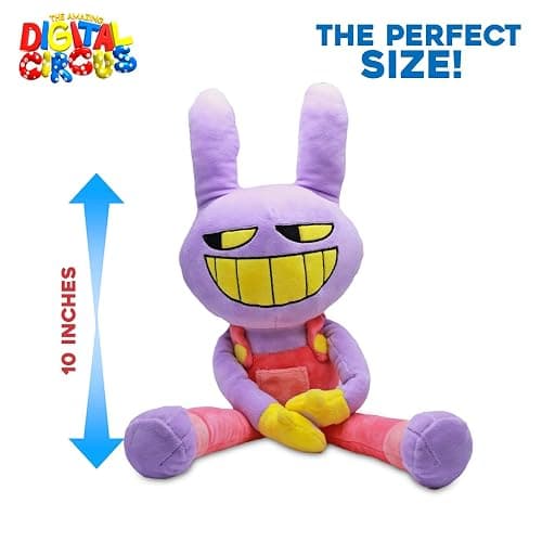 Just Toys – The Amazing Digital Circus Jax Plush 10 Inch Collectible | Officially Licensed 10-inch ultra-soft plush. Collect all 4 TADC characters thumbnail 5