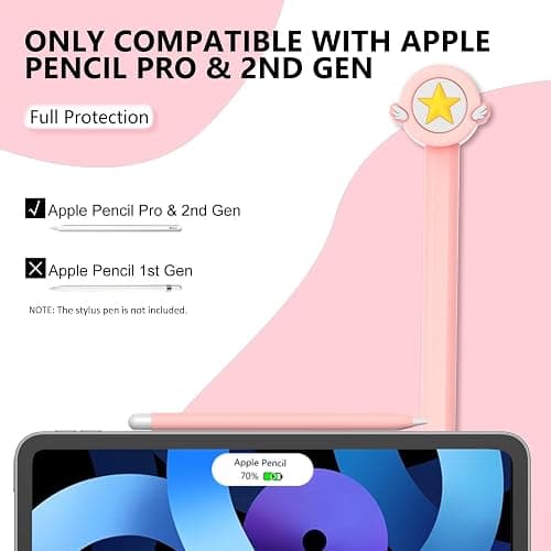 Silicone Case Compatible with Apple Pencil 2nd Generation, Pro - Cute Protective Cover Compatible with Apple Pen 2, Pencil Sleeve for ipad Pencil 2nd Gen, Shockproof Skin Accessories for iPad Pen thumbnail 2