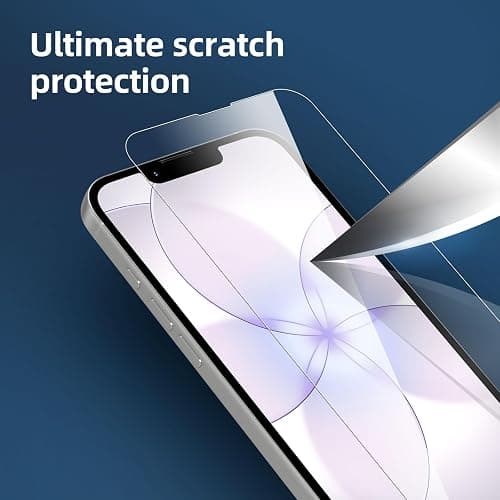 NEW'C for iPhone 17e Screen Protector Tempered Glass Scratch Resistant | 3 Pack, HD Clear, 6.1 Inches, 9H Hardness, Scratch Resistant, Bubble Free, Oleophobic, Touch Sensitive thumbnail 5