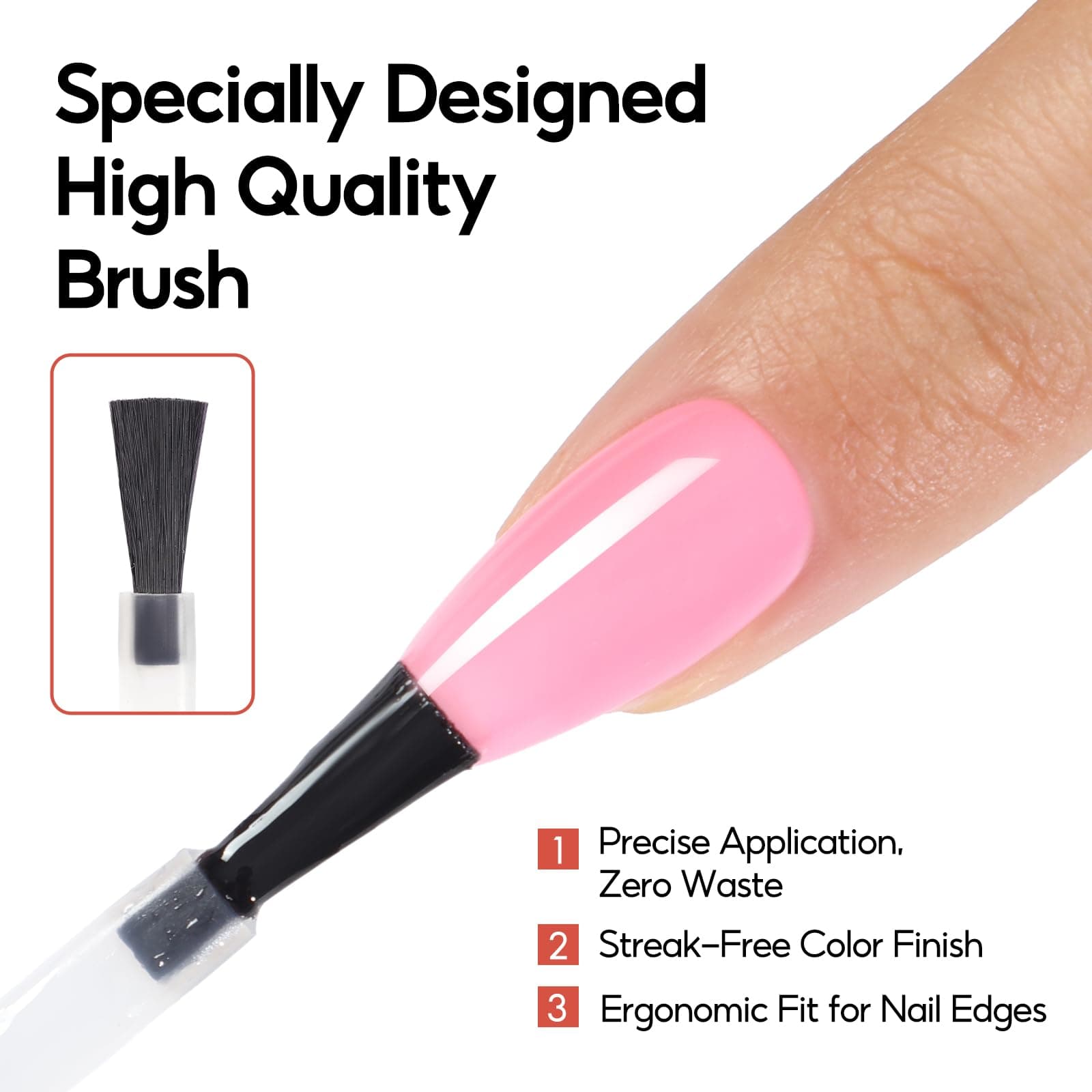 PEACECOLOR No Wipe Top Coat - 15ML Top Coat for Gel Nail Polish Long Lasting Nail Studio DIY Home thumbnail 7