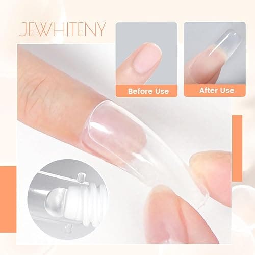 JEWHITENY 2PCS 25g Poly Nail Gel Clear Poly Gel Builder Natural Looking And Long Lasting,Trendy Nail Art Design Salon Professional Technician Tool for Beginner Need U V Lamp Curing thumbnail 3