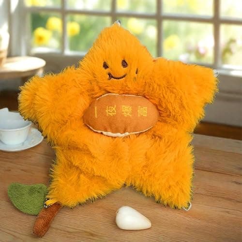 DTREELS Adorable Orange Tangerine Plush Keychain,Peelable Design,Orange Keychain Stuffed Doll Keyring Hanging Ornament Handbag Charm thumbnail 8