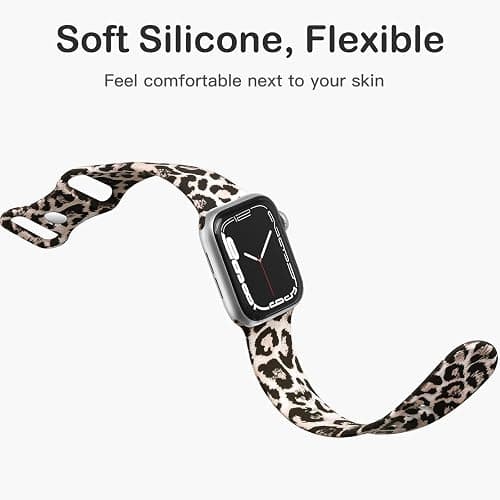 Easuny Compatible with Watch Band 38mm 40mm 41mm 42mm 44mm 45mm 49mm for Women, Butterflies Print Soft Silicone Floral Fadeless Wristband Sport Strap for Watch SE Series 9 8 7 6 5 4 3 2 1 Ultra thumbnail 3