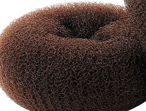 2 pieces Extra Large Size Hair Bun Donut Maker, Ring Style Bun, Women Chignon Hair Donut Buns Maker, Hair Doughnut Shaper Hair Bun maker (4.3 in. for Thick and Long Hair) (Brown) thumbnail 7